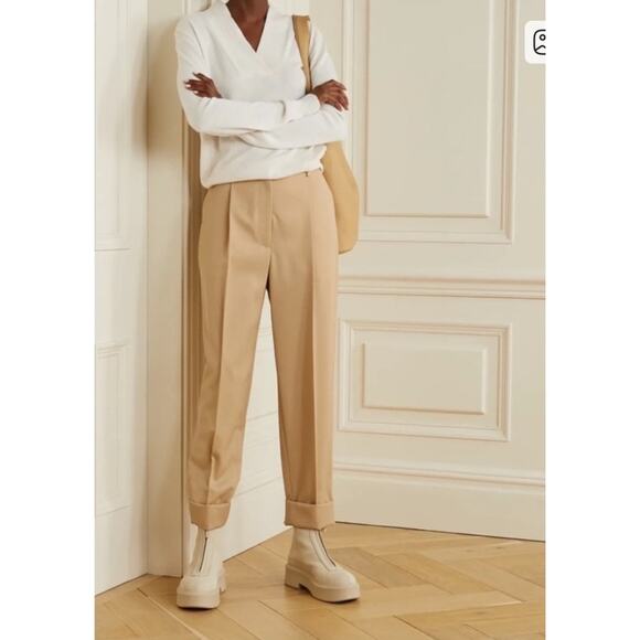 Sold! Nili Lotan Womens Designer Cream Beacon 100% Cashmere Sweater Small - Picture 3 of 10